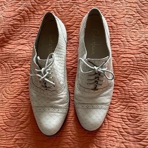 Cole Haan off white oxfords